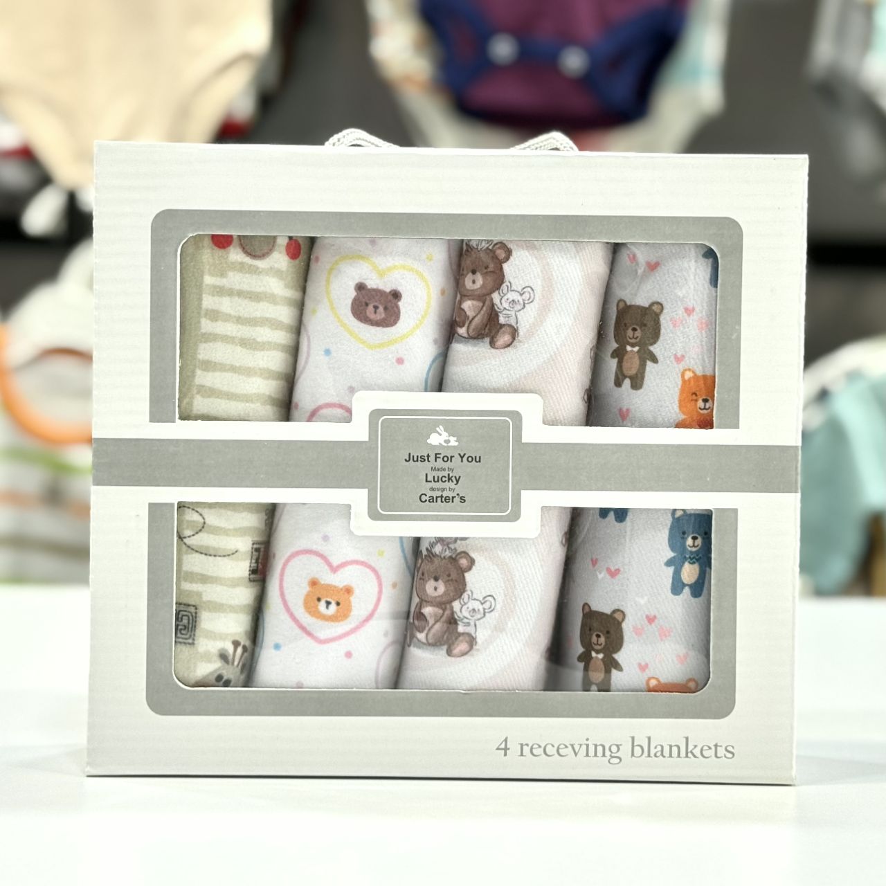 دستمال خشک کن 4 عددی نوزاد لوکی کارترز Lucky Carter's نخ پنبه 100٪