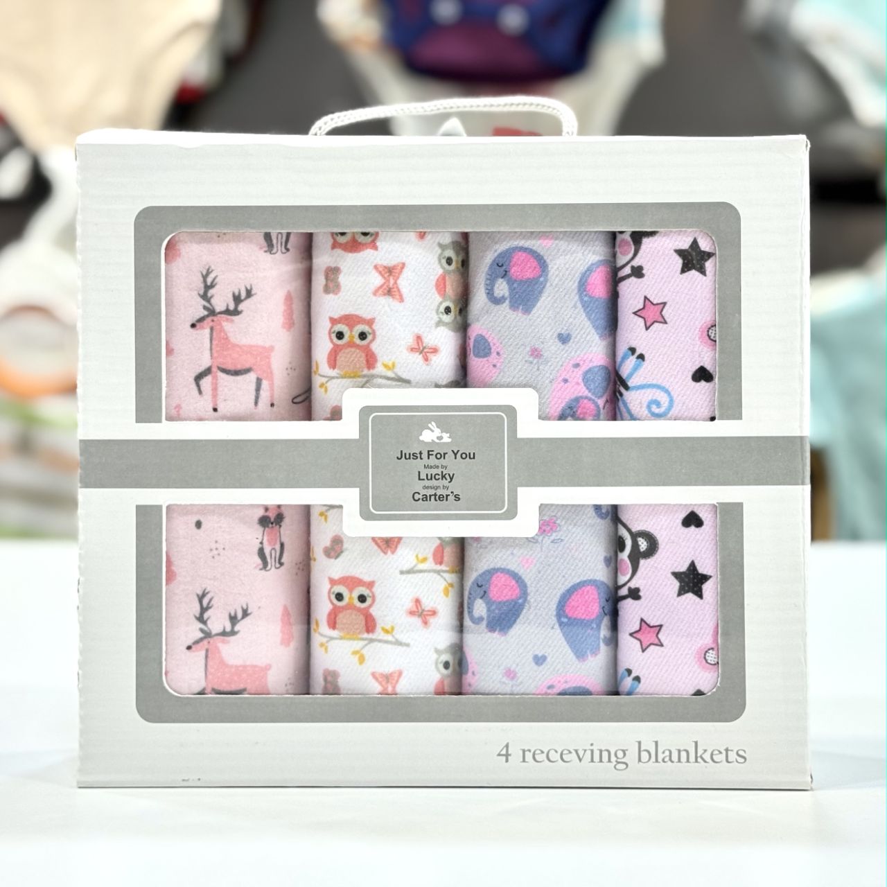 دستمال خشک کن 4 عددی نوزاد لوکی کارترز Lucky Carter's نخ پنبه 100٪