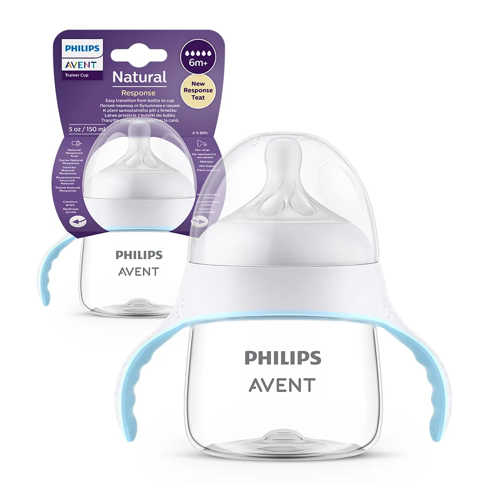 شیشه شیر طلقی ۱۲۵ میل نچرال فیلیپس اونت philips avent با آنتی کولیک ۱۰۰٪