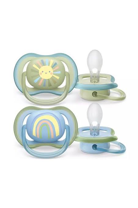 پستانک ارتودنسی بادامی دوتایی ۰تا۶ ماهگی فیلیپس اونت philips avent کد scf085/58