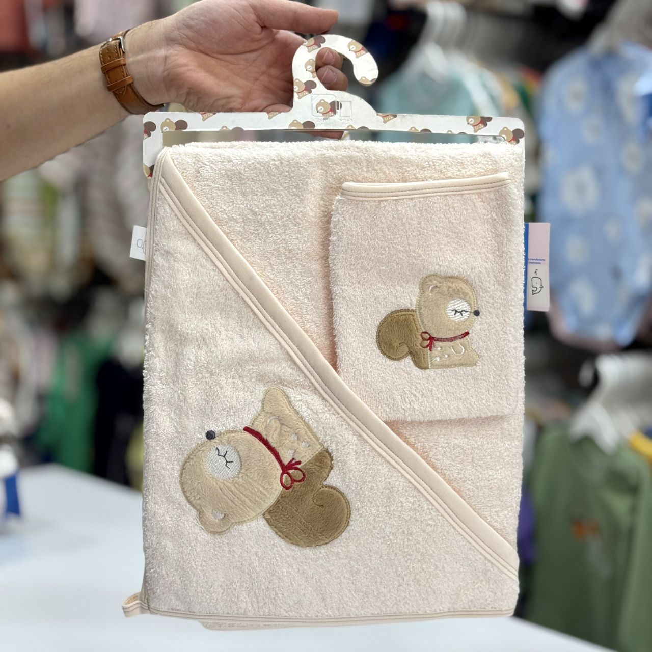 سرویس حوله 2 تیکه ایندیگو ۱۰۰٪ نخ پنبه طرح سنجاب indigo