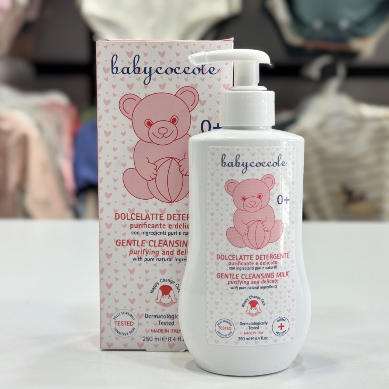 لوسیون شیر پاک کن و تمیز کننده کودک ۲۵۰ میل بی بی کوکول baby coccole اورجینال ایتالیا