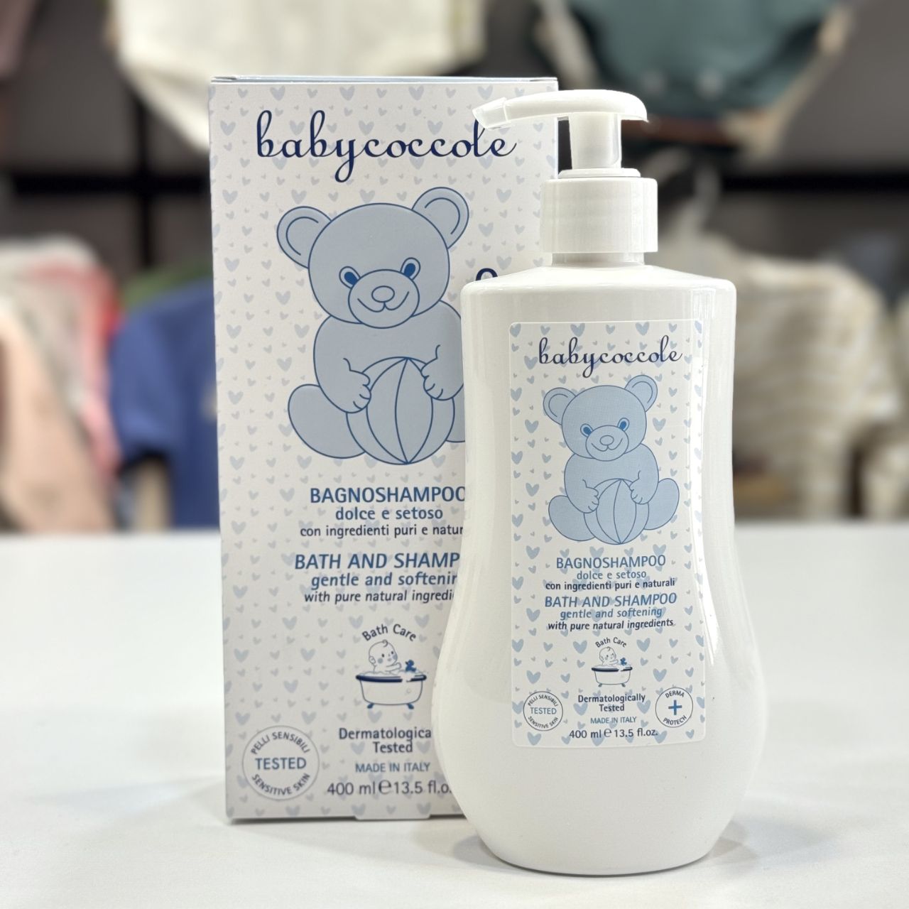 شامپو سر و بدن کودک 400 میل بی بی کوکول babycoccole اورجینال ایتالیا