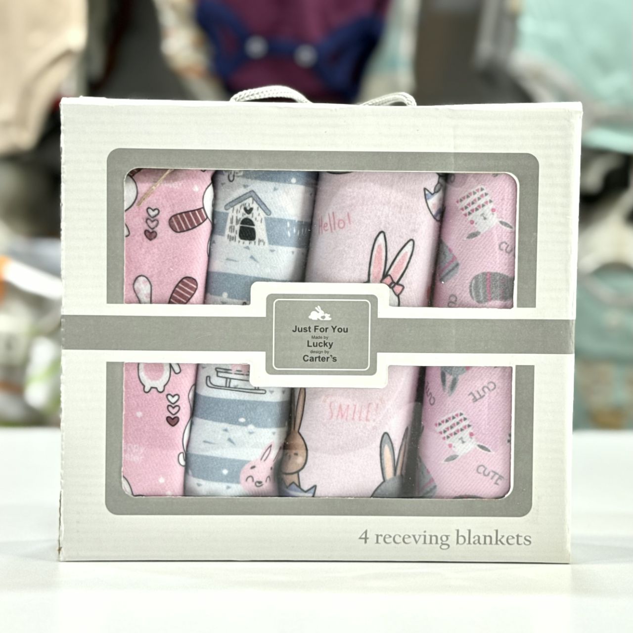 دستمال خشک کن 4 عددی نوزاد لوکی کارترز Lucky Carter's نخ پنبه 100٪