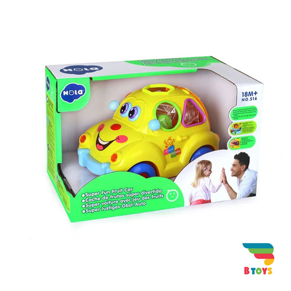 اسباب بازی هولا تویز ماشین فکری فلکس زرد Hola toys