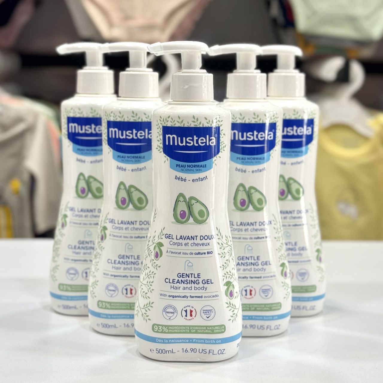 شامپو سر و بدن موستلا اورجینال فرانسه حجم 500 میل mustela