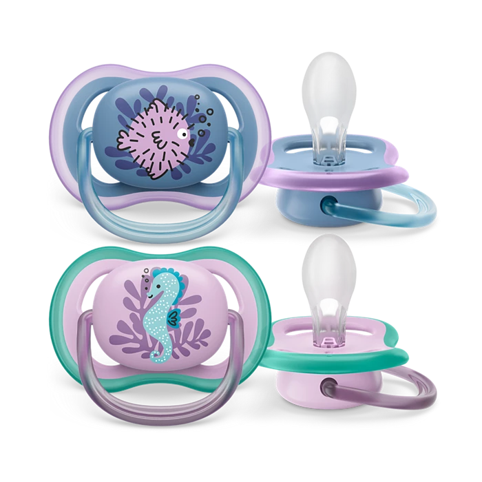 پستانک ارتودنسی بادامی دونه ای ۶تا۱۸ ماهگی الترا ایر فیلیپس اونت philips avent کد scf085/61